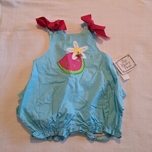 The Bailey Boys baby girls Watermelon Fanny bubble romper 12 months New